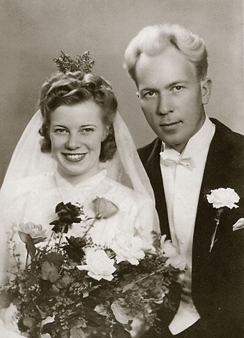 Brllopsfoto Britta & Herbert 1944